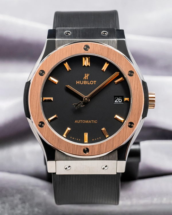 Hublot Classic Fusion 45MM Black Dial Rubber Strap (511.NO.1181.RX)