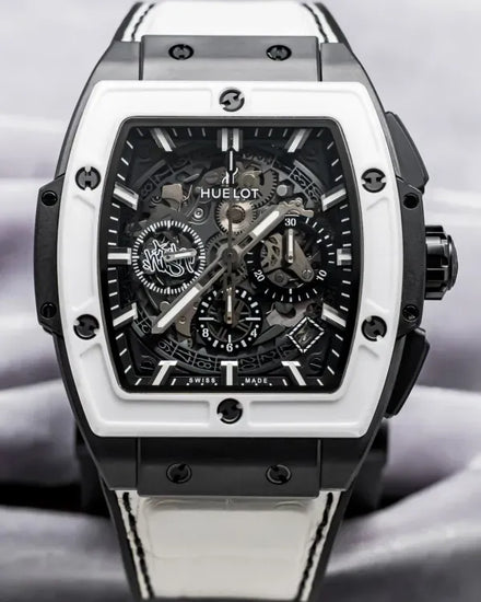 2018 Hublot Spirit Of Big Bang "West Coast" L. E. 42MM Skeleton Dial Leather Strap (641.CI.0112.VR.EWC17)