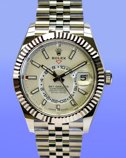 2026 Rolex Sky-Dweller 42MM White Dial Jubilee Bracelet (336934)