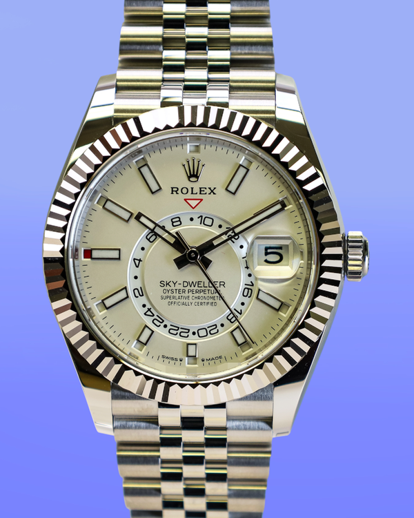 2026 Rolex Sky-Dweller 42MM White Dial Jubilee Bracelet (336934)