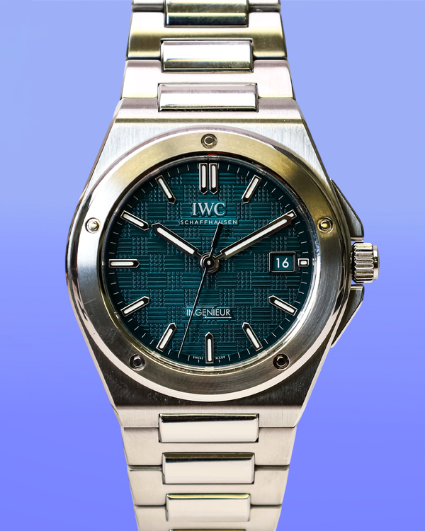2025 IWC Schaffhausen Ingenieur 40MM Aqua Green Dial Steel Bracelet (IW328903)