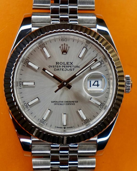 2022 Rolex Datejust 41MM Silver Dial Jubilee Bracelet (126334)
