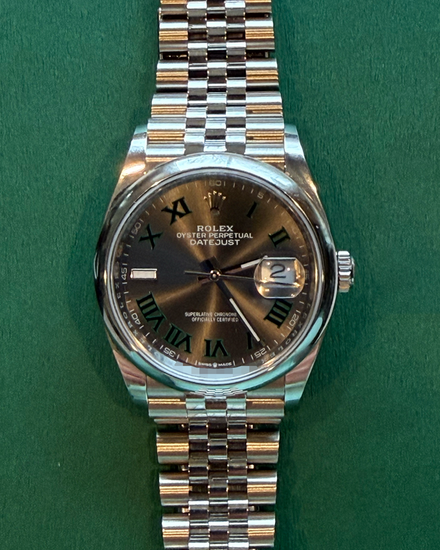 2026 Rolex Datejust "Wimbledon" 36MM Slate Dial Jubilee Bracelet (126200)