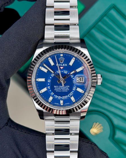 2021 Rolex Sky-Dweller 42MM Blue Dial Oyster Bracelet (326934)