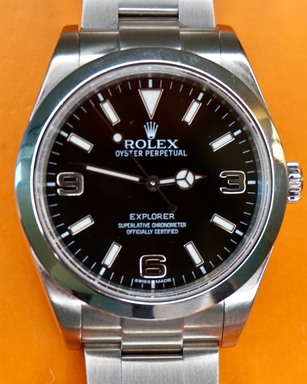 2012 Rolex Explorer 39MM Black Dial Oyster Bracelet (214270)