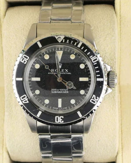 1969 (2 Mil. Serial) Rolex Submariner No-Date 40MM Black Dial Oyster Bracelet (5513)