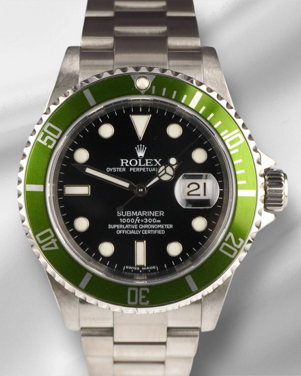 Rolex Submariner Date "Kermit" 40MM Black Dial Oyster Bracelet (16610LV)