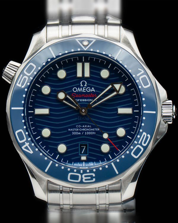 2022 Omega Seamaster Diver 300M 42MM Blue Dial Steel Bracelet (210.30.42.20.03.001)