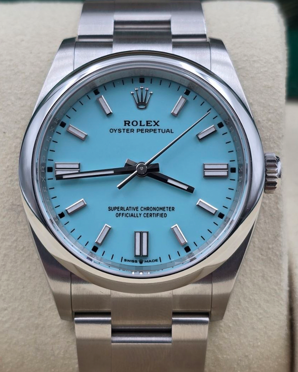 2026 Rolex Oyster Perpetual 36MM Turquoise Dial Oyster Bracelet (126000)