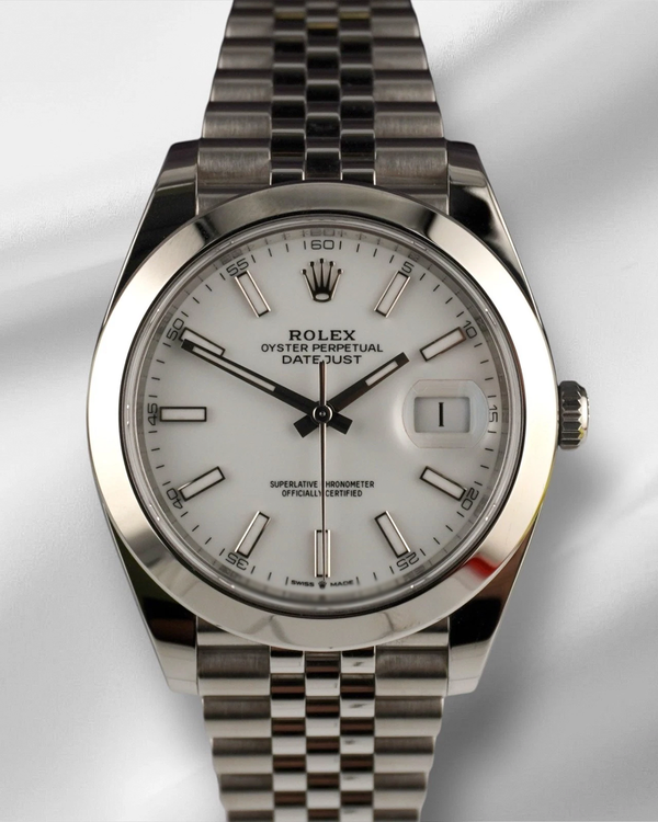 Rolex Datejust 41MM White Dial Jubilee Bracelet (126300)
