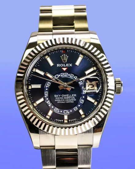 No Reserve - 2026 Rolex Sky-Dweller 42MM Blue Dial Oyster Bracelet (336934)