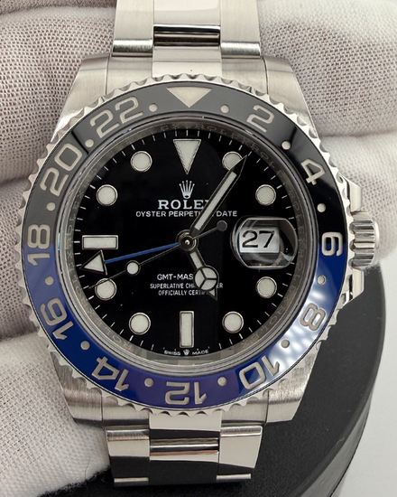2024 Rolex GMT-Master II "Batman" 40MM Black Dial Oyster Bracelet (126710BLNR)