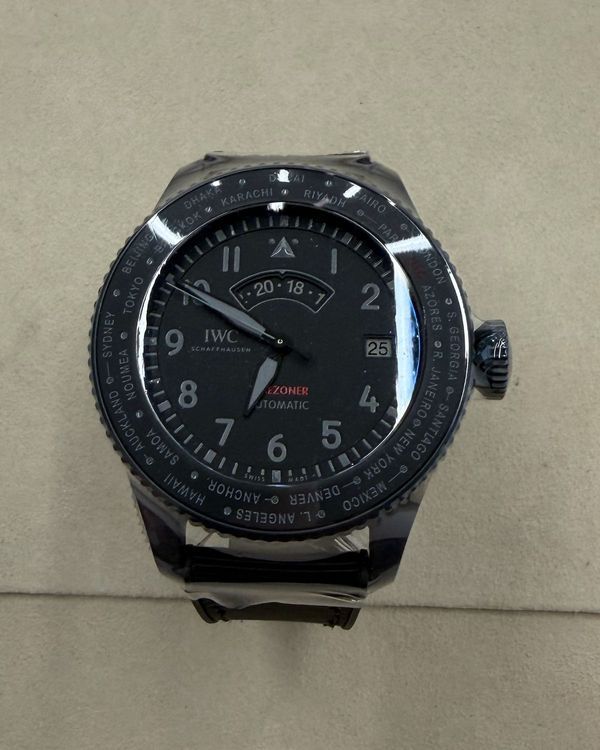 2026 IWC Schaffhausen Pilot Top Gun Pilot 46MM Black Dial Rubber Strap (IW395505)