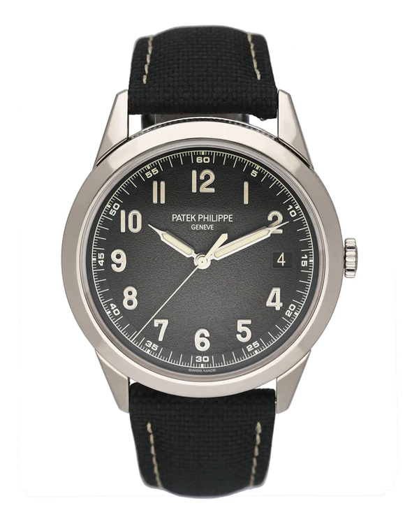 2022 Patek Philippe Calatrava 40MM Grey Dial Textile Strap (5226G-001)