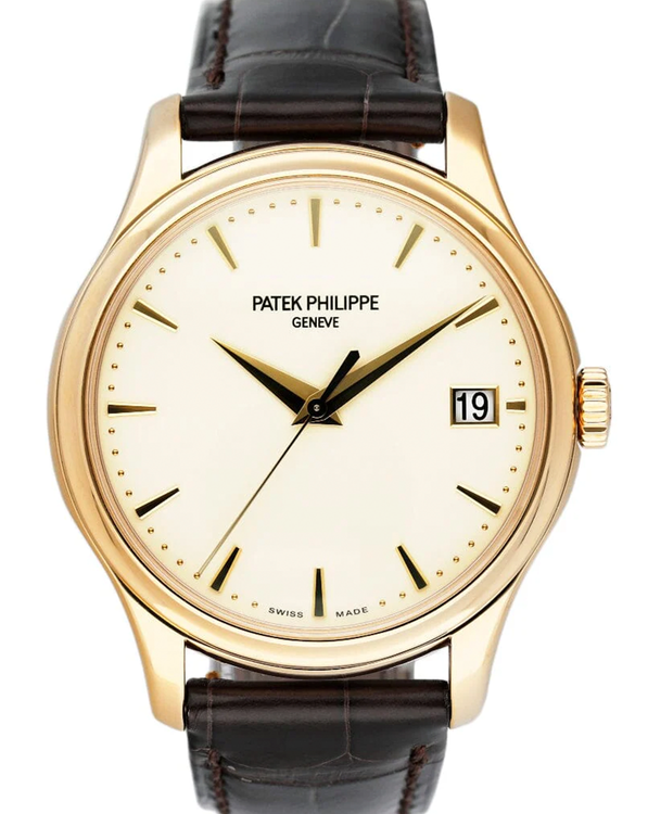 2016 Patek Philippe Calatrava 39MM Ivory Dial Leather Strap (5227J-001)