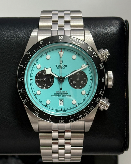 2025 Tudor Black Bay Chrono "Flamingo" 41MM Turquoise Dial Steel Bracelet (79360N)