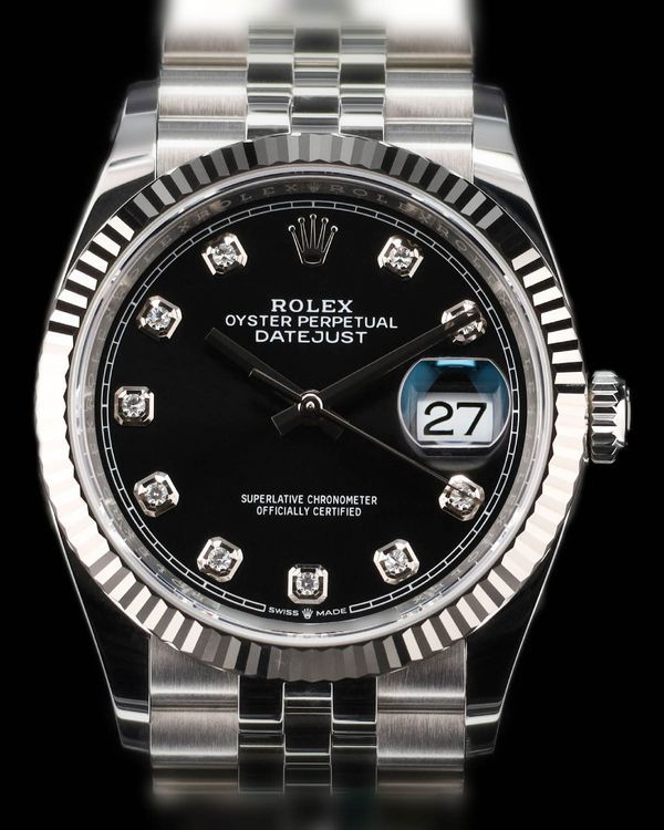 2026 Rolex Datejust 36MM Black Dial Jubilee Bracelet (126234)