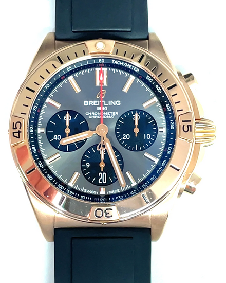 Breitling Chronomat B01 42MM Grey Dial Rubber Strap (RB0134)