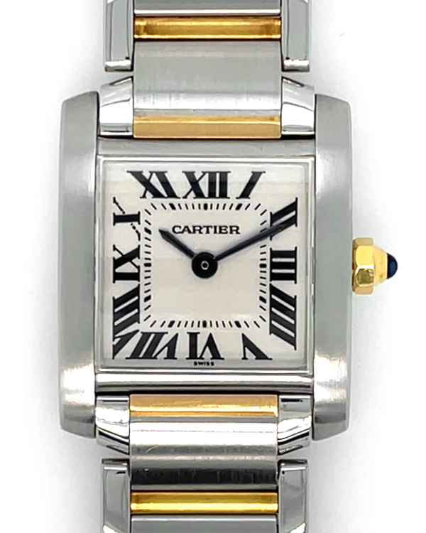 Cartier Tank Française 20MM Quartz Silver Dial Two-Tone Bracelet (W51007Q4)