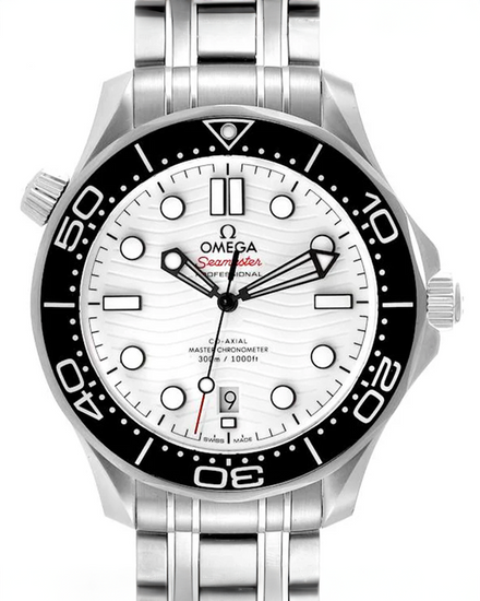 2021 Omega Seamaster Diver 300M 42MM White Dial Steel Bracelet (210.30.42.20.04.001)