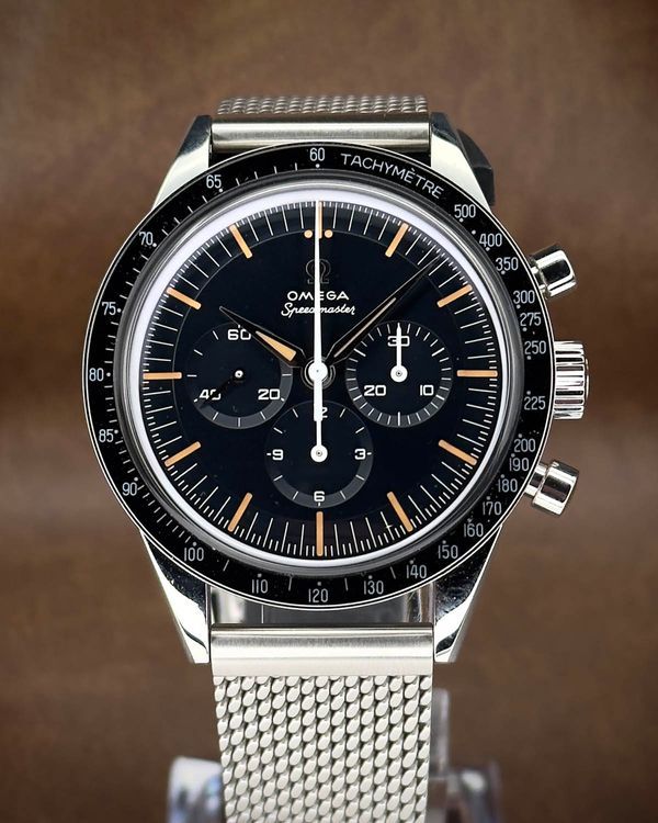 No Reserve - 2025 Omega Speedmaster Anniversary Series "The First Omega In Space" 39.7MM Blue Dial Steel Bracelet (310.30.40.50.06.001)