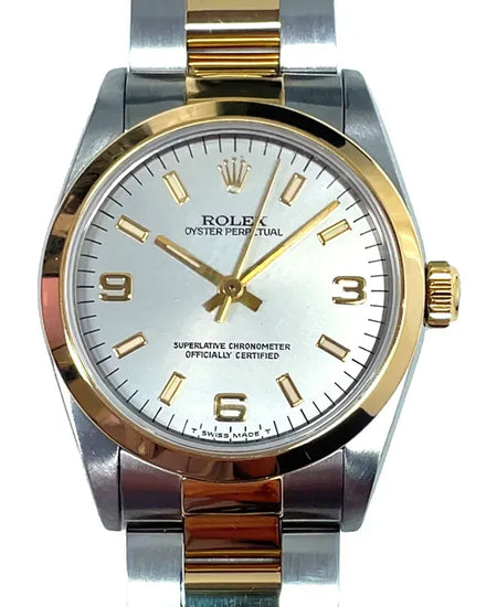 Rolex Oyster Perpetual 31MM Silver Dial Two-Tone Oyster Bracelet (67483)