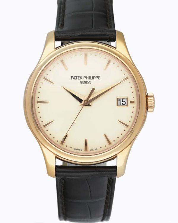 2016 Patek Philippe Calatrava 39MM Ivory Dial Leather Strap (5227R-001)
