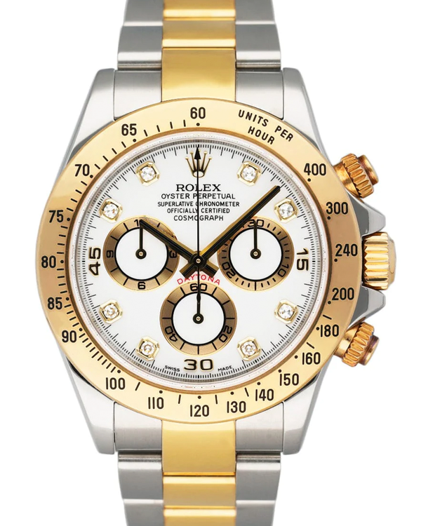 2006 Rolex Cosmograph Daytona 40MM White Dial Two-Tone Oyster Bracelet (116523)
