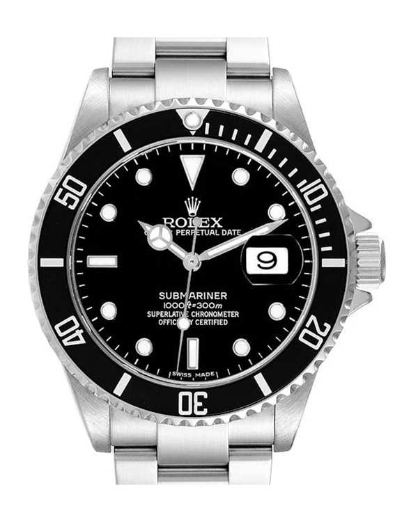 Rolex Submariner Date 40MM Black Dial Oyster Bracelet (16610)