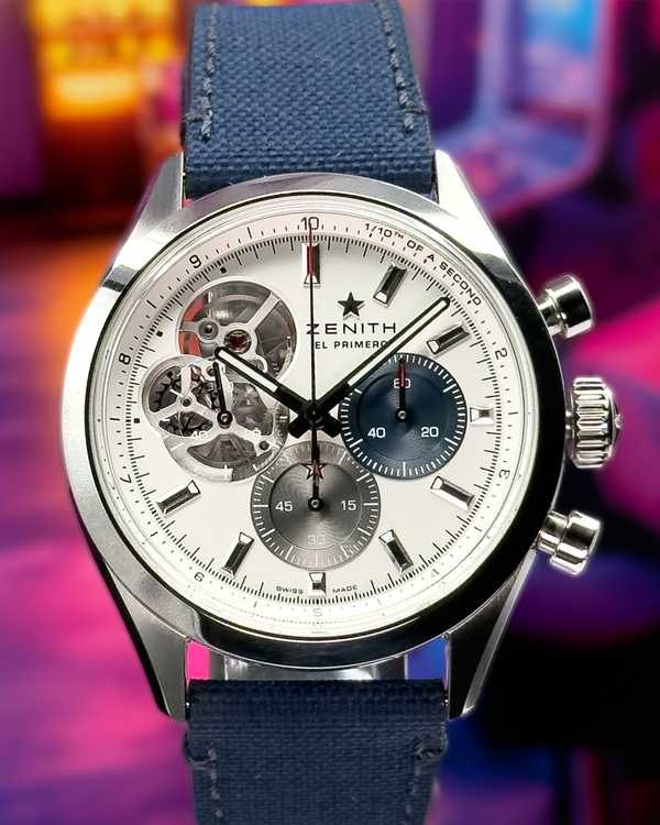 2024 Zenith El Primero Chronomaster 39.5MM Silver Dial Textile Strap (03.3300.3604/69.C823)