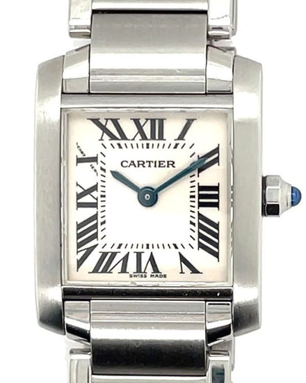 Cartier Tank Française 25MM Quartz Silver Dial Steel Bracelet (2384)