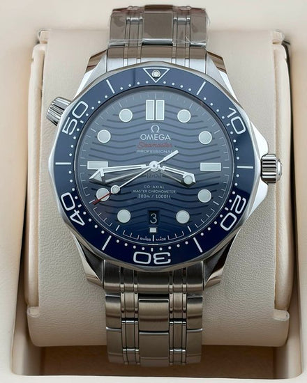 No Reserve - 2023 Omega Seamaster Diver 300M 42MM Blue Dial Steel Bracelet (210.30.42.20.03.001)