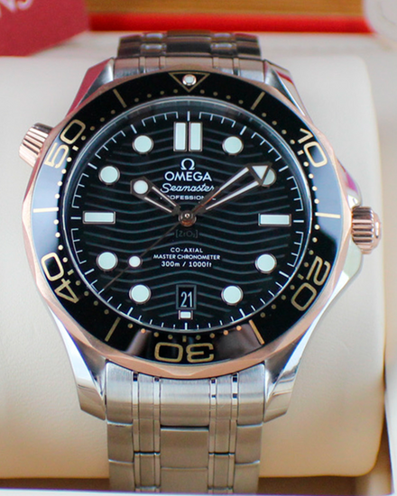 2021 Omega Seamaster Diver 300M 42MM Black Dial Steel Bracelet (210.22.42.20.01.002)