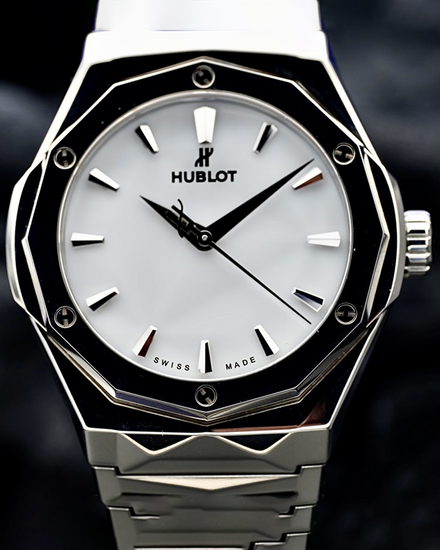 2025 Hublot Classic Fusion "Orlinski" 40MM White Dial Titanium Bracelet (550.NS.2200.NS.ORL22)