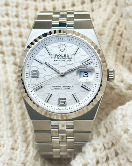 2026 Rolex Land-Dweller 36MM White Dial Flat Jubilee Bracelet (127234)