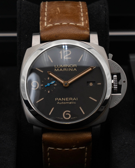 2020 Panerai Luminor 1950 3 Days 44MM Brown Dial Leather Strap (PAM01351)