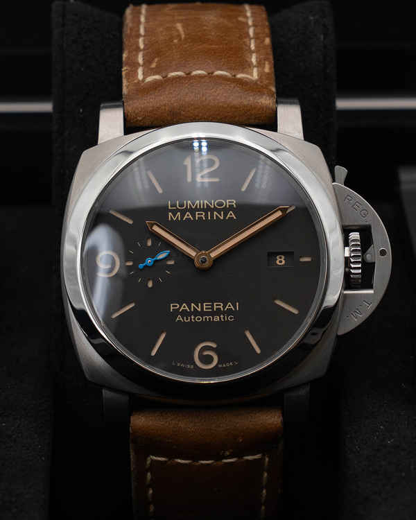 2020 Panerai Luminor 1950 3 Days 44MM Brown Dial Leather Strap (PAM01351)