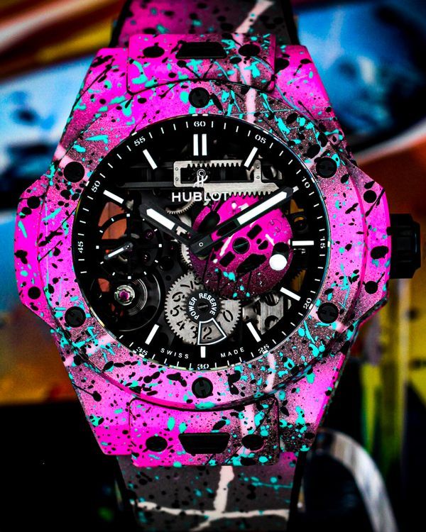 2025 Hublot Big Bang Meca-10 Street Art "Vice" L. E. 44MM Skeleton Dial Rubber Strap (424.XCU.1120.RX.STR25)