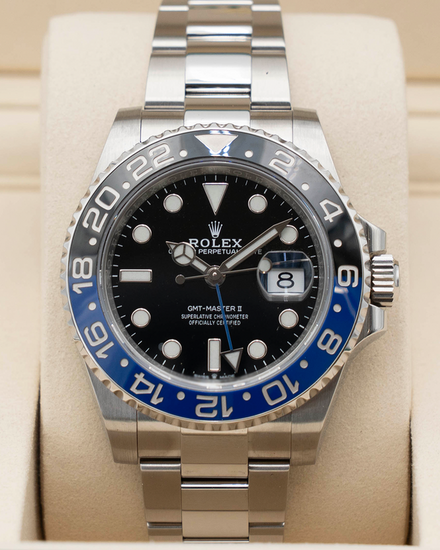 2023 Rolex GMT-Master II "Batman" 40MM Black Dial Oyster Bracelet (126710BLNR)