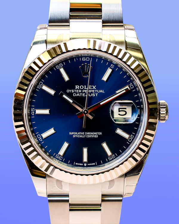 2026 Rolex Datejust 41MM Blue Dial Oyster Bracelet (126334)