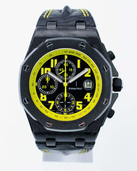 2013 Audemars Piguet Royal Oak Offshore "Bumblebee" 42MM Black Dial Leather Strap (26176FO.OO.D101CR.02)