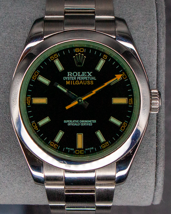 Rolex Milgauss 40MM Black Dial Oyster Bracelet (116400GV)