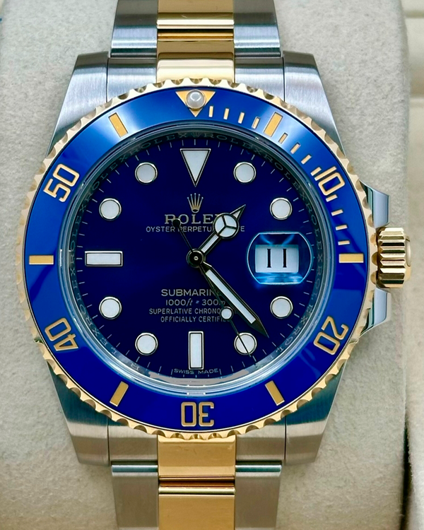 2018 Rolex Submariner Date "Bluesy" 40MM Blue Dial Two-Tone Oyster Bracelet (116613LB)
