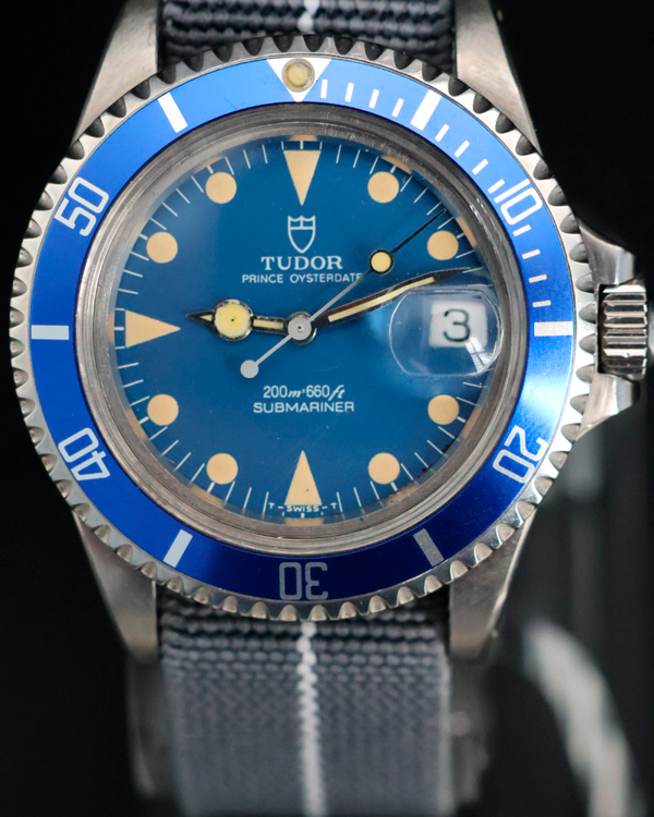 1984 Tudor Submariner 40MM Blue Dial Textile Strap (76100)