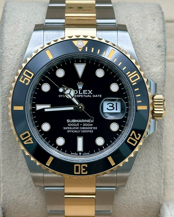 2022 Rolex Submariner Date 41MM Black Dial Two-Tone Oyster Bracelet (126613LN)