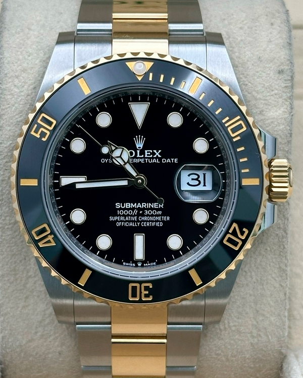2021 Rolex Submariner Date 41MM Black Dial Two-Tone Oyster Bracelet (126613LN)