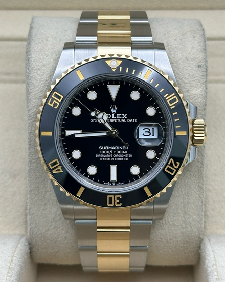 2021 Rolex Submariner Date 41MM Black Dial Two-Tone Oyster Bracelet (126613LN)