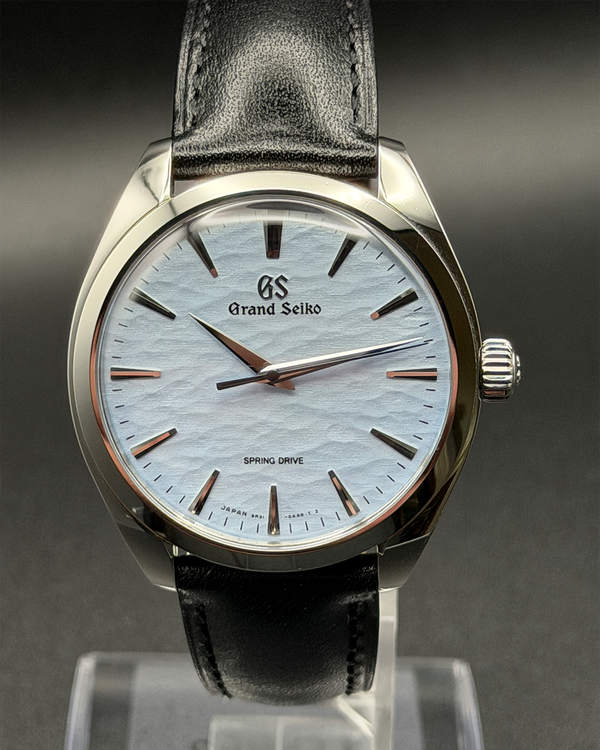 2022 Grand Seiko Elegance Collection "Omiwatari" 38.5MM Blue Dial Leather Strap (SBGY007G)