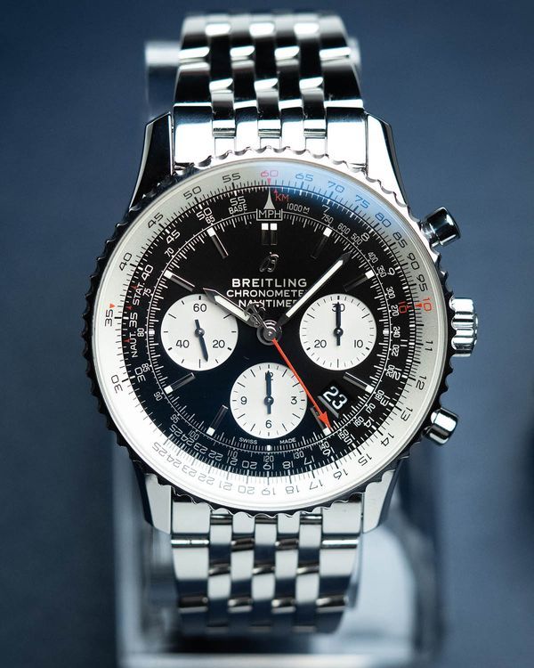 2022 Breitling Navitimer 1 Chronograph 43MM Black Dial Steel Bracelet (AB0121)