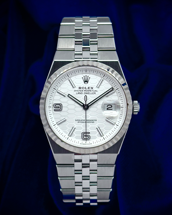 2026 Rolex Land-Dweller 36MM White Dial Flat Jubilee Bracelet (127234)